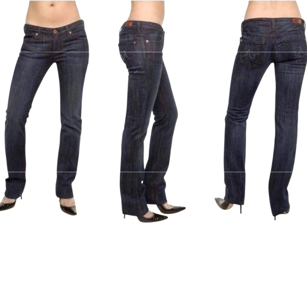 AG Adriano Goldschmied “The Casblanca” Straight Leg Dark Wash Jeans (BB)